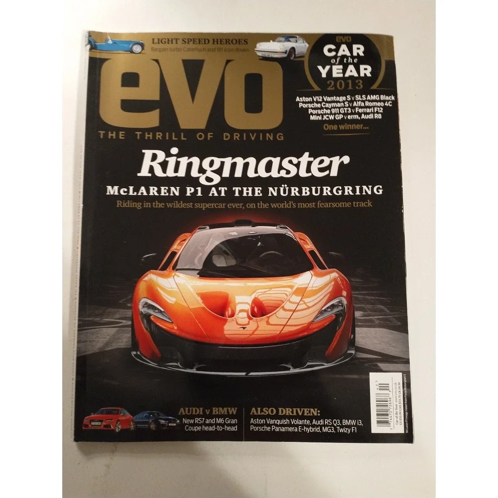 EVO Car Magazine 205-190 ft. McLaren F1 & P1, BMW Z1, Audi - Lot Of 2 2015 2013